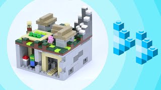 Fast Forwarding the Lego Minecraft Micro World - The Village in 4K [21105]