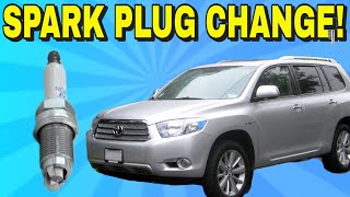 HOW TO CHANGE OR REPLACE SPARK PLUGS ON A TOYOTA HIGHLANDER