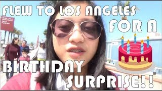 CALIFORNIA BIRTHDAY SURPRISE with my family