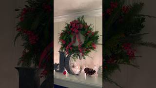 DIY Wreath from Backyard #christmas #holiday