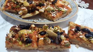 Focaccia  فوكاتشا إيطاليّة سهلة التّحضير و بحجم عائلي