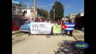 Frente Orlando Zapata Tamayo se manifiesta en la vía pública el 23.12.2017 #Cuba