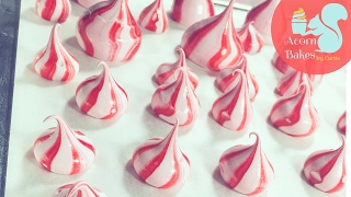 STRIPED MERINGUE KISSES | Recipe | Acorn Bakes