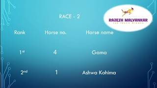 Delhi Race Selection Date 26/04/2024