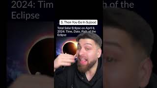 SOLAR ECLIPSE APRIL 8th 2024!☪️😱 IMPORTANT REMINDER‼️ #islam #muslim #solareclipse #shorts