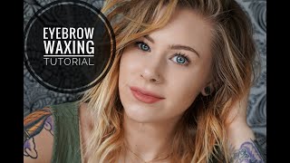 Esthetician Eyebrow Waxing tutorial!