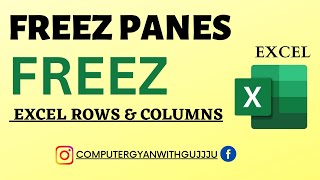 Freeze Multiple Rows & Columns in Excel using Freeze Panes #excel #youtube