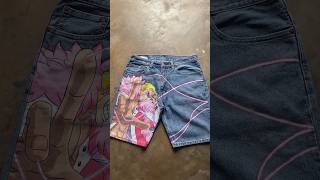 The Heavenly Yaksha Custom Hand Painting Denim #art #animeart #clothingstyle #custompainting #custom