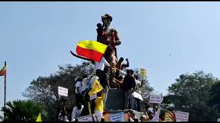 Sangolli Rayanna Statue Pooja Today In Angola Belagavi #SangolliRayanna#Karanataka#marati