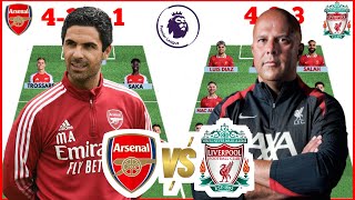 🚨 ARSENAL VS LIVERPOOL HEAD TO HEAD POTENTIAL STARTING LINE UP 🔥 EPL 2024/2025