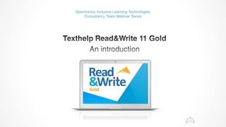 Texthelp Read&Write 11 Gold: An Introduction