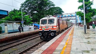 Aggressive AMUL HOG WAP5 Bikaner Bandra Express Thrashed Dahanu road at 130 KMPH