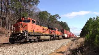 NS 265 with BNSF Power @ Cohutta, GA 2/25/2022