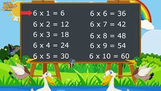 Multiplication | Table of 6 | 6 Times Table | Time of Tables | English Namta | Learn Multiplication