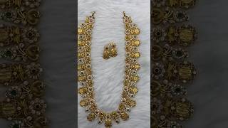 New Trending Temple Gold Haram designs/ Stylish Gold Haram #jewellery#choker#shorts#haram#gold #asmr