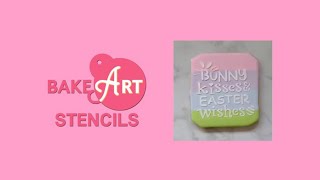 Cute Easter Cookie:How to Decorate with Stencils