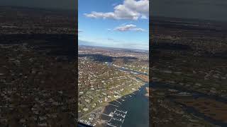 Landing at JFK on Lufthansa Boeing 747