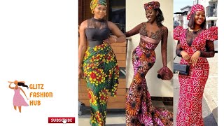 TRENDY ANKARA WAX PRINT DRESSES| LATEST ANKARA/LACE STYLES FOR LADIES| How to style Ankara wax print