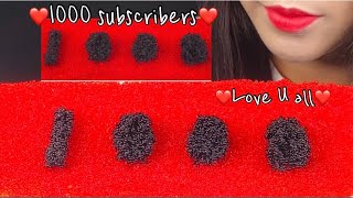 ASMR RED BLACK TOBIKO EGGS 날치알 토비코   ROES IKAN  ĐƯỜNG CÁ  เนื้อปลา  JALAN IKAN  鱼卵  Yú luǎn