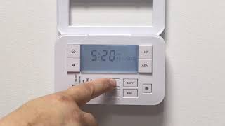 HOW TO   Set The Heating Hot Water Time & Date   ES3247B