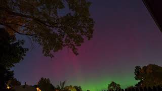 Aurora Borealis Timelapse from Connecticut on 10/10/2024