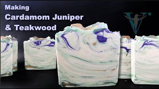 Making Cardamom Juniper & Teakwood Cold Process Soap