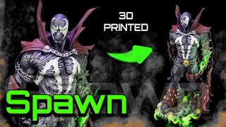 The SPAWN of Comics! - How to Paint Glowing 3D Printed Figures - 1/6 Scale