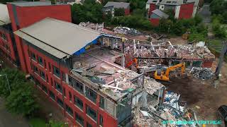 New Merton Road Demolition Site Drone Footage - HMRC Tax Building - St John's House - McVey Brothers