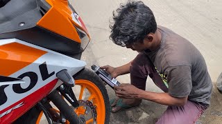 Install Quick Fix Tyre Sealant Gel for Honda CBR Repsol