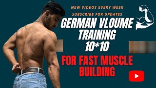 10*10 German Volume Training || Best Training Split For Muscle building