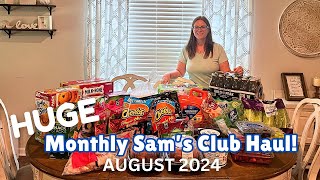 HUGE Monthly Sam’s Club Haul | August 2024