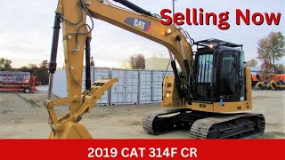 2019 Caterpillar 314F CR Excavator | End of Month Online Auction November 29th | bidadoo