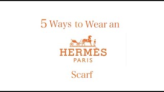 How to: Style an Hermes scarf!