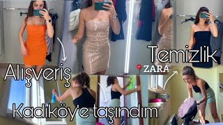 Yeniden TAŞINIYORUM🥳🏡 Yeni ev temizliği | Düzen | Denemeli İnditex Alışverişim | Zara | H&M