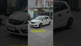 Tampilan HONDA BRIO setelah ganti velg racing r15 SAMLONG F1 JF LUXURY - velg mobil brio