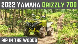 2022 Yamaha Grizzly 700 |  Rippin in the Woods!