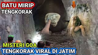 GOA VIRAL❗warga heboh di temukan batu tengkorak dalam goa seperti ini.