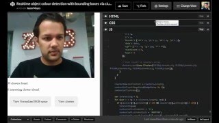Realtime object colour detection with filled bounding boxes in JavaScript v2 (2016)