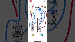 Toilet stickman level 28 #gaming #savehim #stickman #toilet #drawtosave