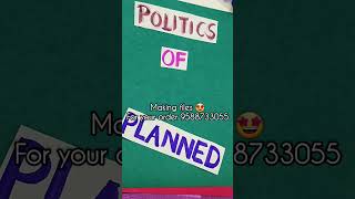 Politics of planned development notes making video | notes of class 12th political #shorts