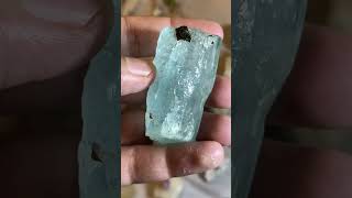 Gemshow Aquamarine from Gilgit #shortsyoutube #gemstone #crystals #aquamarine #shorts #short #viral