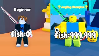 Went From Noob To Pro In Fishing Frenzy Simulator Roblox!