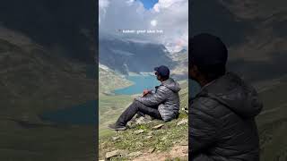 best view of 2023 #kashmirgreatlakes #mountains #travel #sonmarg #nature #kashmirgreatlakestrek