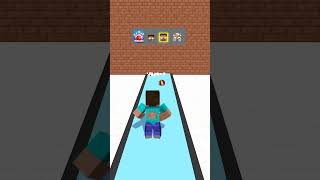 Baby Herobrine Vs Old Herobrine - Bowling #shorts