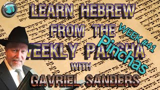 1825 Learn Hebrew Using the Weekly Torah Portion - Week 41 'Pinchas' - PLUS Commentary - G. Sanders