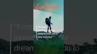 Exploration - #shorts #dreamshorts #motivational #subscribe #dream