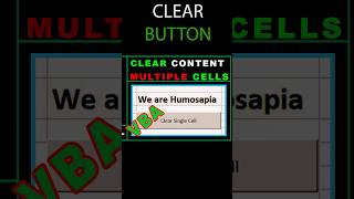 How to Clear Cells in Excel with Button | Microsoft Office