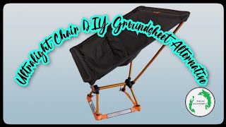 A Cheap and Simple Alternative to the Ultralight Chair Ground Sheet - It's sink or sit!