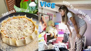 Limpieza fuerte, receta tarta saludable, cuidado de cabello y más- Vlog🌧