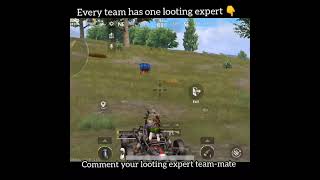 Looting expert 🤣 || share with your looting expert team-mate || #shorts #pubgfunnyvideo #pubgmobile